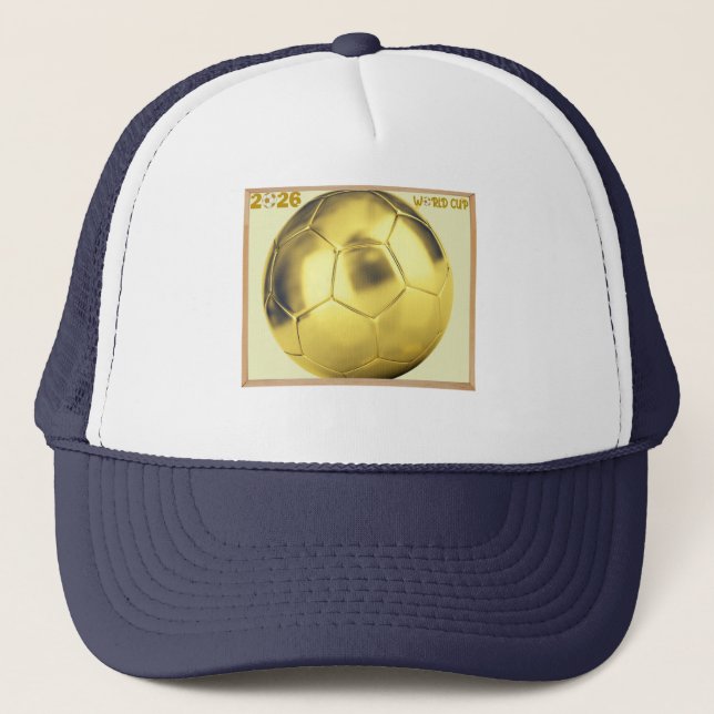 GORRA DE CAMIONERO FÚTBOL DE LA COPA MUNDIAL 2026 (Anverso)