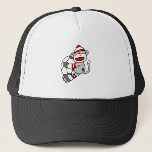 Gorra De Camionero Fútbol del mono del calcetín