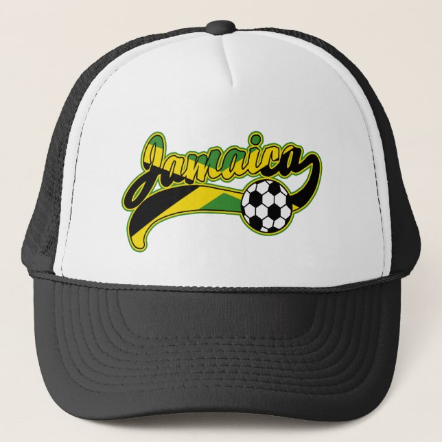 Gorra De Camionero Fútbol en Jamaica (Anverso)