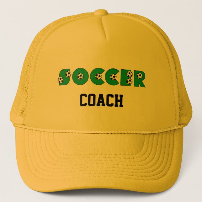 Gorra De Camionero Fútbol en verde (Anverso)