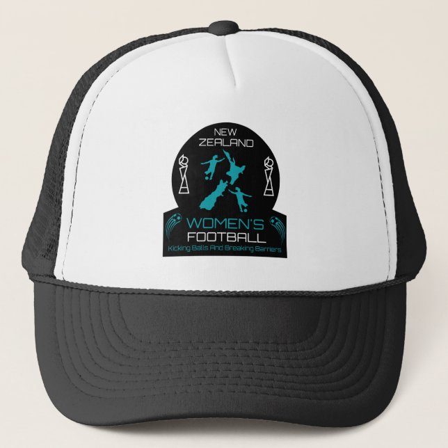 Gorra De Camionero Fútbol femenino de Nueva Zelanda (Anverso)