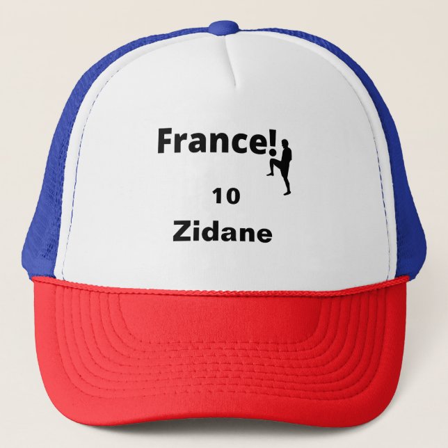 Gorra De Camionero Fútbol Francia, personalizable (Anverso)