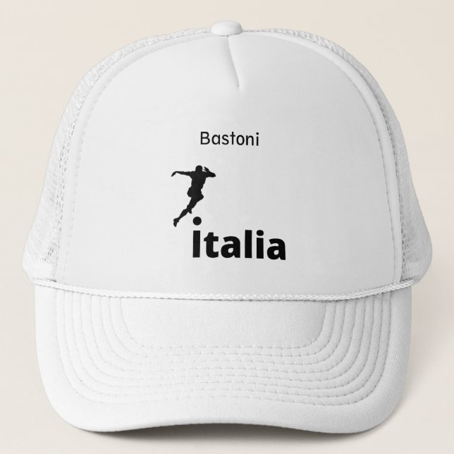 Gorra De Camionero Fútbol Italia, personalizable (Anverso)