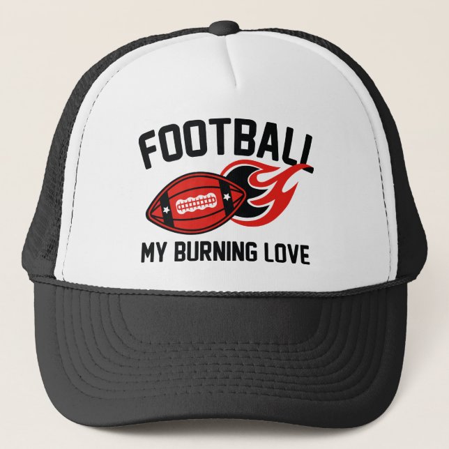 Gorra De Camionero Fútbol Mi amor ardiente (Anverso)