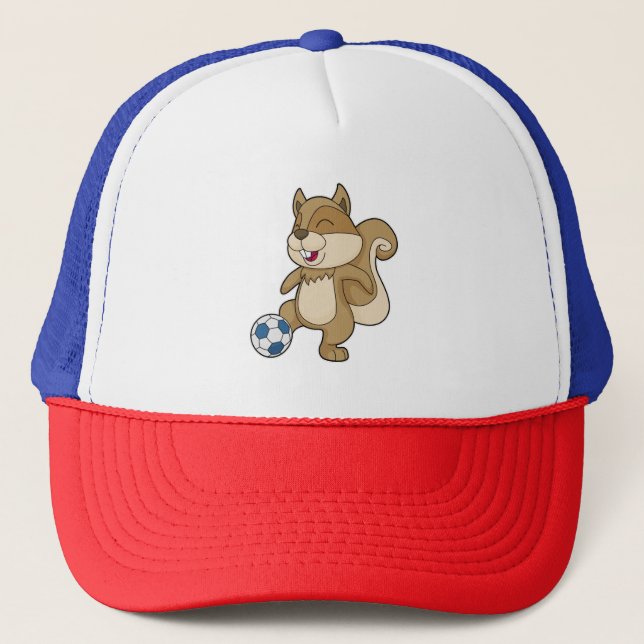 Gorra De Camionero Futbolista de la ardilla (Anverso)