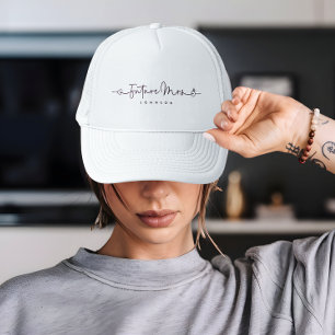 Gorra De Camionero Futuro Cute Sra Anillo de Corazón con Letra Person