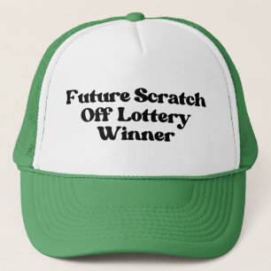 Gorra De Camionero Futuro Scratch de Lottery Winner Gorra, Gambling