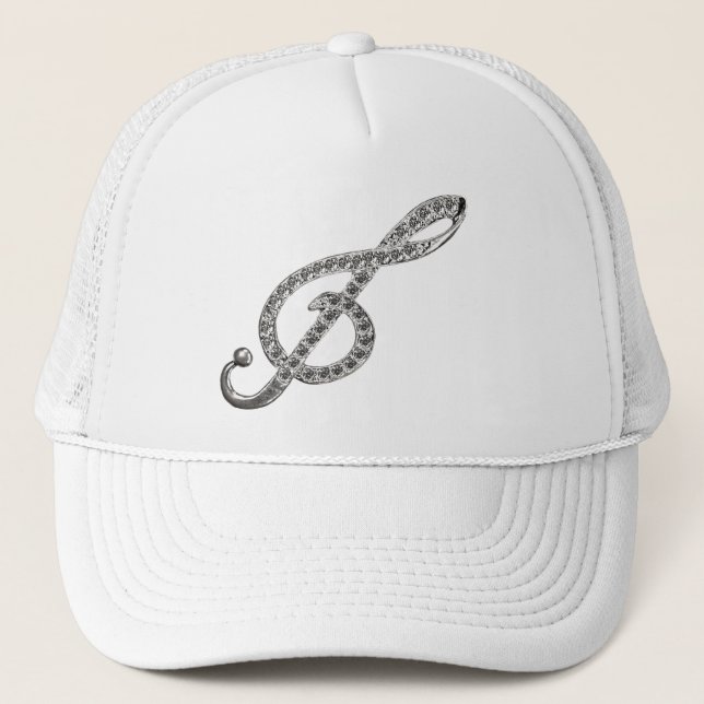 Gorra De Camionero G-clef de la música (Anverso)