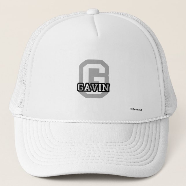 Gorra De Camionero G está para Gavin (Anverso)