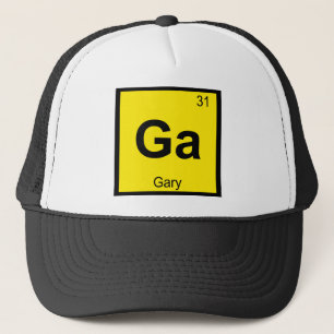 Gorra De Camionero Ga - Gary Indiana Química Símbolo de la Tabla Peri