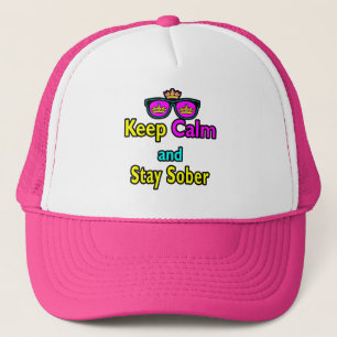 Gorra De Camionero Gafas de sol Corona Parodia Mantén la Calma y Mant