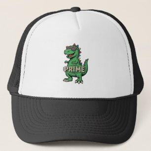 Gorra De Camionero Gafas de sol de dinosaurio vintage camiseta de dib