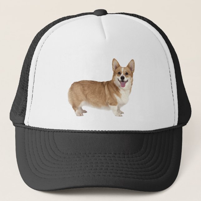 Gorra De Camionero Galés Corgi Mascota de perro Personalizado animal  (Anverso)