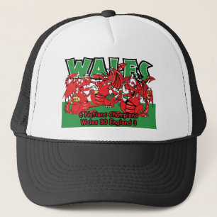Gorra De Camionero Galés seis campeones del rugbi de la nación, W