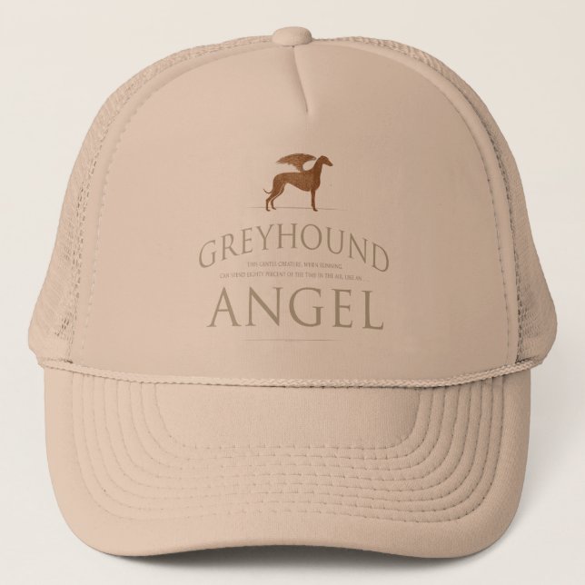 Gorra De Camionero Galgo… como un ángel (Anverso)