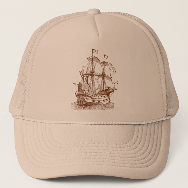 Gorra De Camionero Gallión - Walnut (Anverso)