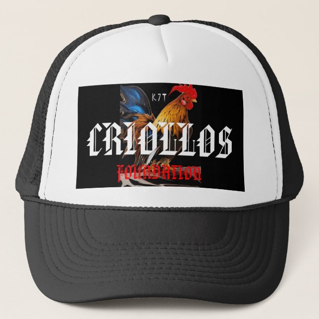 Gorra De Camionero Gallo, CRIOLLOS, FUNDACIÓN (Anverso)