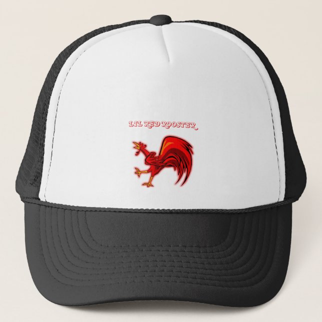 Gorra De Camionero Gallo del rojo de Lil (Anverso)