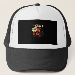 Gorra De Camionero Gallo Enfadado Divertido Gráfico Estilo Retro F Ca