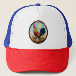 Gorra De Camionero Gallo Gitano de Key West Rise and Shine Vintage Óv