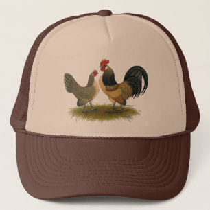 Gorra De Camionero Gallo holandés:  Codornices azules