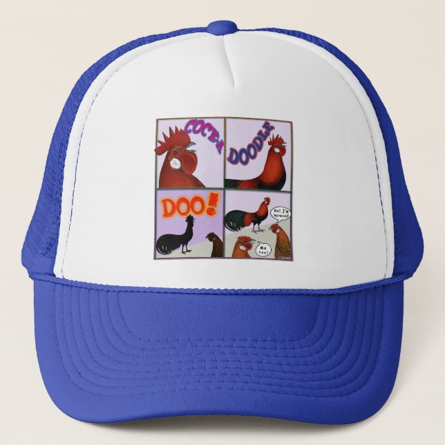 Gorra De Camionero ¡Gallo-UNO-Doodle-Doo! (Anverso)