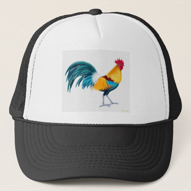 Gorra De Camionero Gallo verde de Junglefowl (Anverso)
