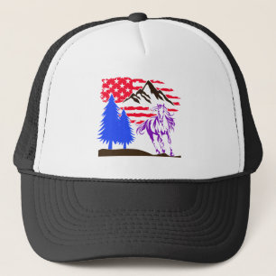 Gorra De Camionero Gallopaje de Caballo de Montaña Salvaje