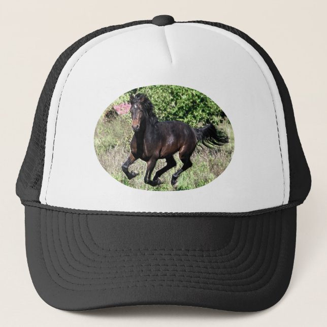 Gorra De Camionero Galloping Chestnut Horse (Anverso)