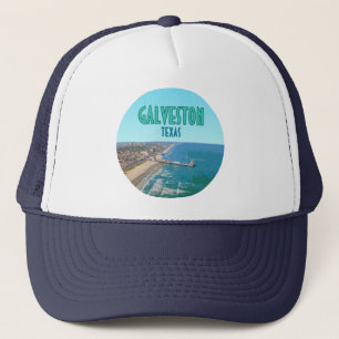 Gorra De Camionero Galveston Texas Pier Shore Vintage