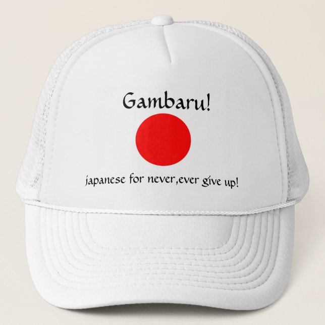Gorra De Camionero ¡Gambaru! (Anverso)