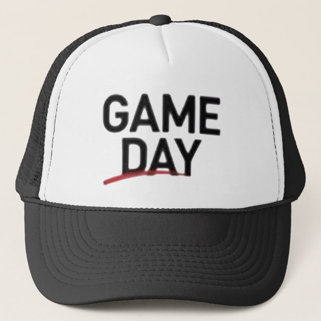 Gorra De Camionero Game Day Bold Statement Design (Anverso)