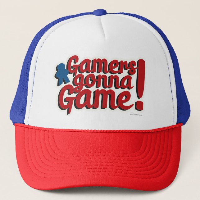 Gorra De Camionero Gamers Gonna Juego Divertido Boardgame Motto (Anverso)