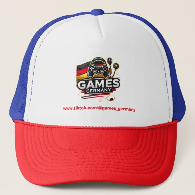 Gorra De Camionero Games Germany Kappe – Stylischer Gamer-Look! (Anverso)