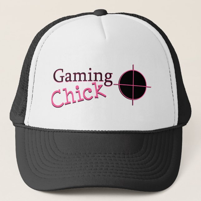 Gorra De Camionero Gaming Chick (Anverso)