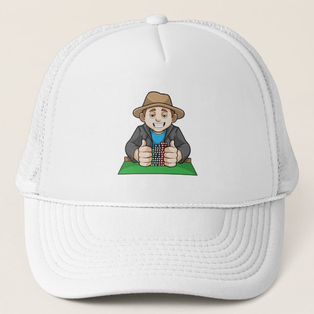 Gorra De Camionero Ganador del póquer (Anverso)