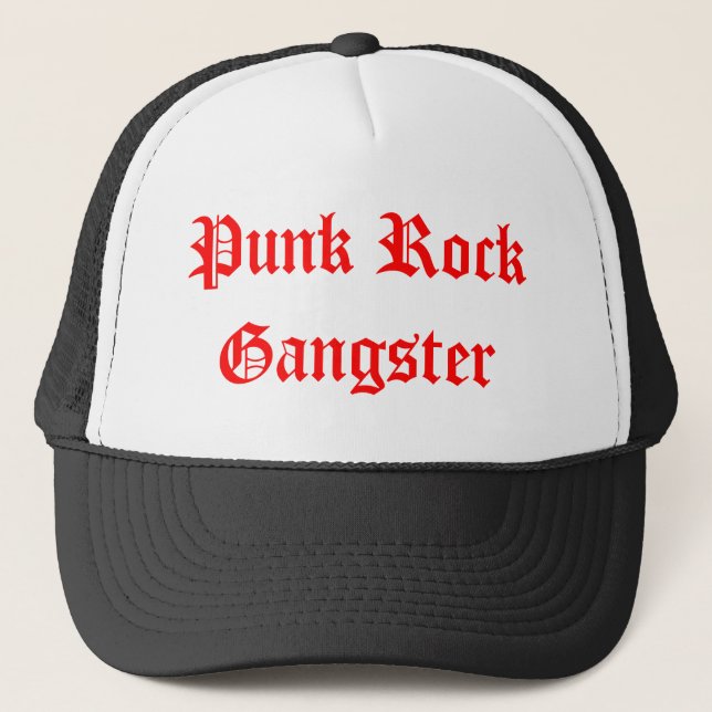 Gorra De Camionero Gángster del punk rock (Anverso)