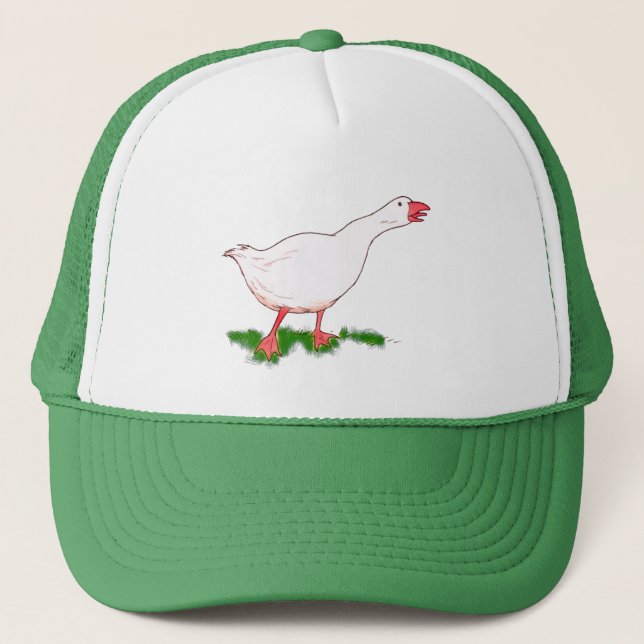 Gorra De Camionero ganso blanco (Anverso)