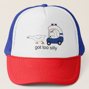 Gorra De Camionero Ganso Divertido Policía Humor Demasiado Tonto