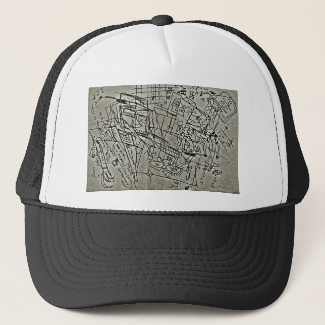 GORRA DE CAMIONERO GARABATO DE MATEMÁTICAS (Anverso)