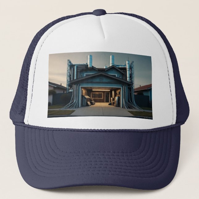 Gorra De Camionero Garage Tech Upgrade black hat (Anverso)