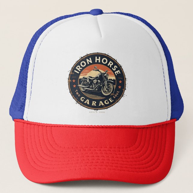 Gorra De Camionero Garaje Iron Horse (Anverso)