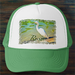 Gorra De Camionero Garceta En El Río Mismaloya 0335