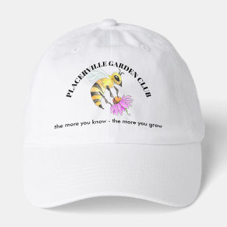 Gorra De Camionero Garden Club caps with Bee design