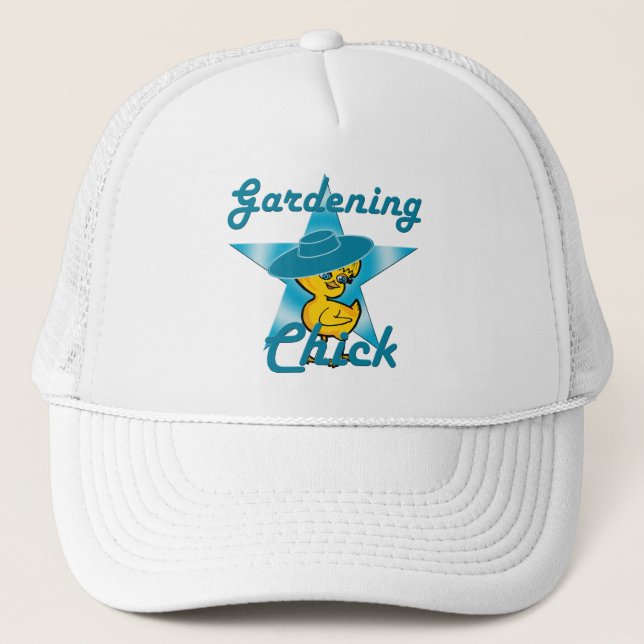 Gorra De Camionero Gardening Chick #7 (Anverso)