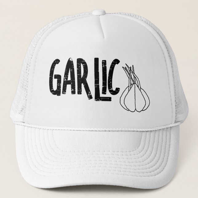 Gorra De Camionero Garlic Garlic Text (Anverso)