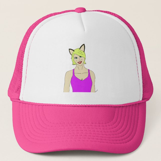 Gorra De Camionero gatita (Anverso)