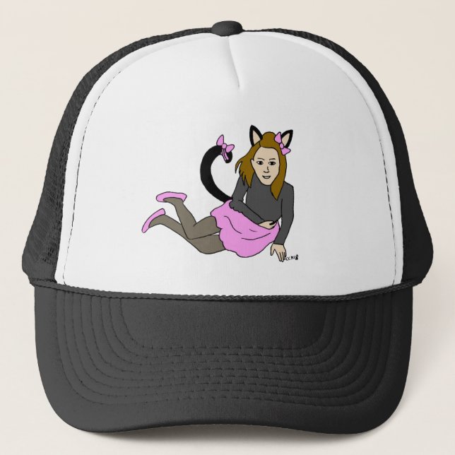 Gorra De Camionero gatita  (Anverso)
