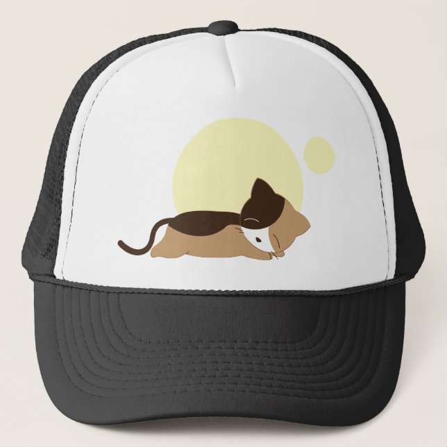 Gorra De Camionero Gatito durmiente (Anverso)