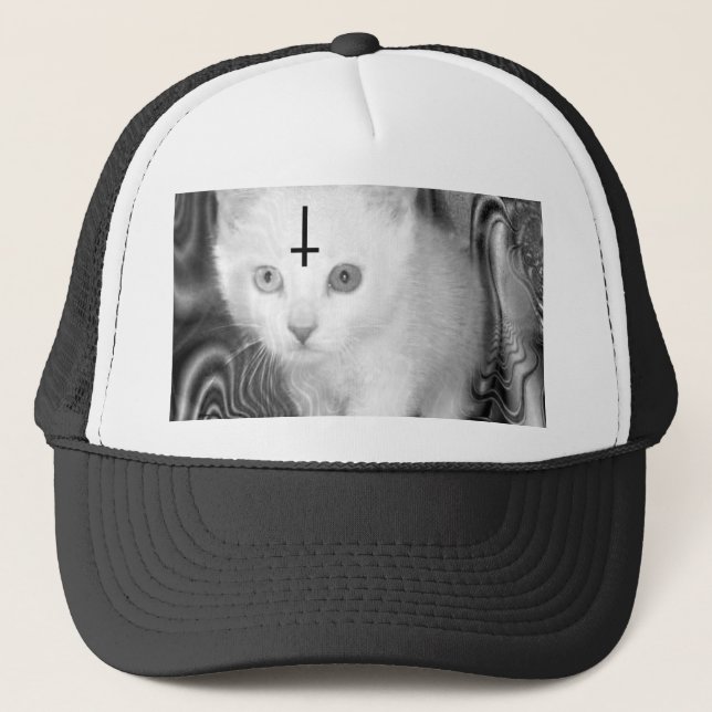 Gorra De Camionero gatito satan (Anverso)